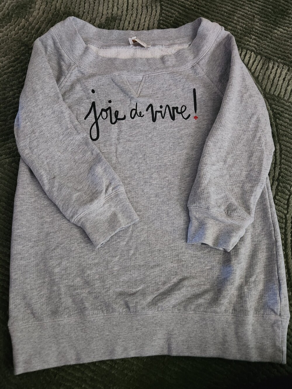 Kate Spade "Joie De Vivre" Sweater Top